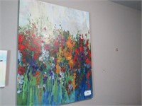 FLORAL WALL CANVAS--this is an original