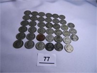 1930's & 40's Jefferson Nickels;