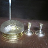 Light Fixture & Candle Holders