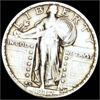 1917 Standing Liberty Quarter LIGHT CIRC