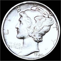 1934-D Mercury Silver Dime UNC