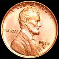 1913-D Lincoln Wheat Penny UNC