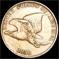 1858 Flying Eagle Cent LIGHT CIRC