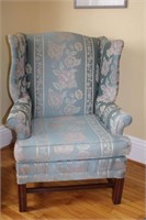 Upholstered wing back chair 31"W 42"H