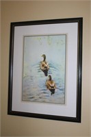 Framed print signed S. Tunncliffe 2010,