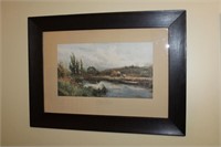 Oak framed print "A Good Harvest" copyright by