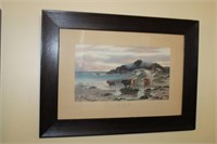 Oak framed print "The Ebb Tide" copyright by
