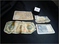 Foreign Paper Currency-(4) Pieces;