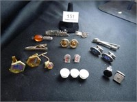 Tie Clips; Cuff Links; Assorted;