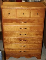 Maple four drawer chest,