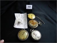 Pocket Watches; (4); Good for Parts; Parts for