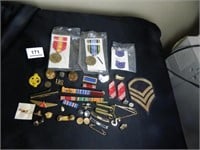 Military Medals; Pins, & Bars; Assorted Items;