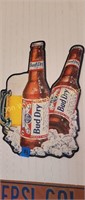 Bud dry metal sign