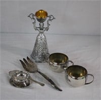 Silverplate/gold plated ANTIQUE "Wedding Cup"