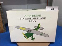 John Deere vintage airplane bank