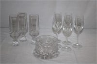 Crystal Wine rest and stemware