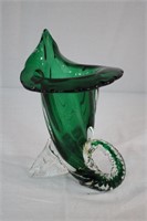 Green Jack in the Pulpit vase 6"H