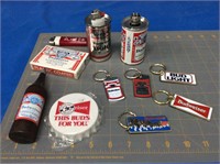 Assorted Budweiser collectibles