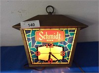 Electric Schmidt beer light-up clock, works