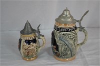 German steins 7" and 5.5"
