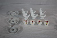Assorted chicken egg cups,