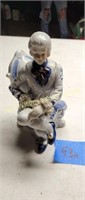 7" Blue White Figurine