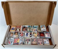 Box Of Various Hockey/Baseball/Football Cards