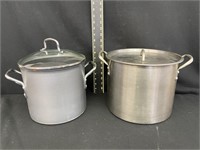 12 QT Stainless and 8 QT Calphalon Stew Pots