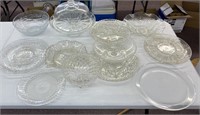 Lot of Glass Serving Platters