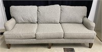Extra Nice 8' Grey Cloth Designer Sofa