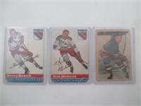 3 cartes de Hockey des années 50-60