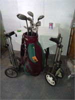 sac de golf 2 supports  roue