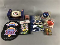 14pc NFL Collectibles Lot w/ Signed Mini Helmet