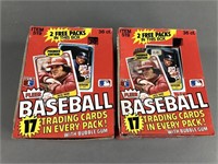 2 Open Boxes 1981 Fleer Baseball Cards