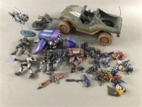 HALO Figure & Vehicle Lot w/ Minis