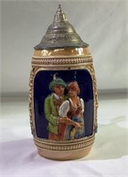 9" German stein with top
