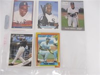 (5) Frank Thomas Baseball Cards