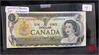 1973 $1 bill, Lawson/Bouey, UF