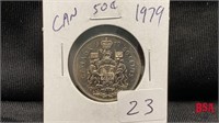 1979 50 cent coin, Canadian