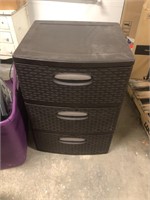 Large 3 Drawer plastic Storage