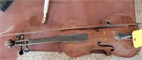 (2) Antique Violins & Bow