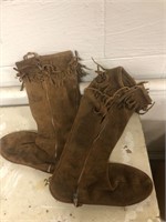 Pair Of Moccasin Boots