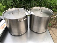 (2) 24qt Tramontina Stainless Cookers