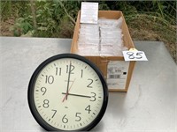 Battery Clock and Plastic Table Displays