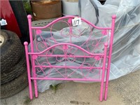 Pink Twin Foot and Head Board