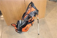 Orange Huron Tigers golf bag
