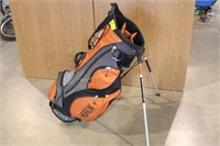 Orange Huron Tigers golf bag