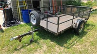 5'x8' Utility Trailer w/ Rear Folding Ramp