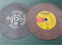 2 Chop saw wheels