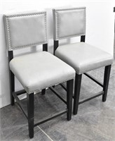(2) Cushioned Bar Stool Chairs
